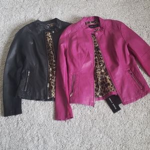 Lot of 2 NWT Black Rivet Leather Jackets